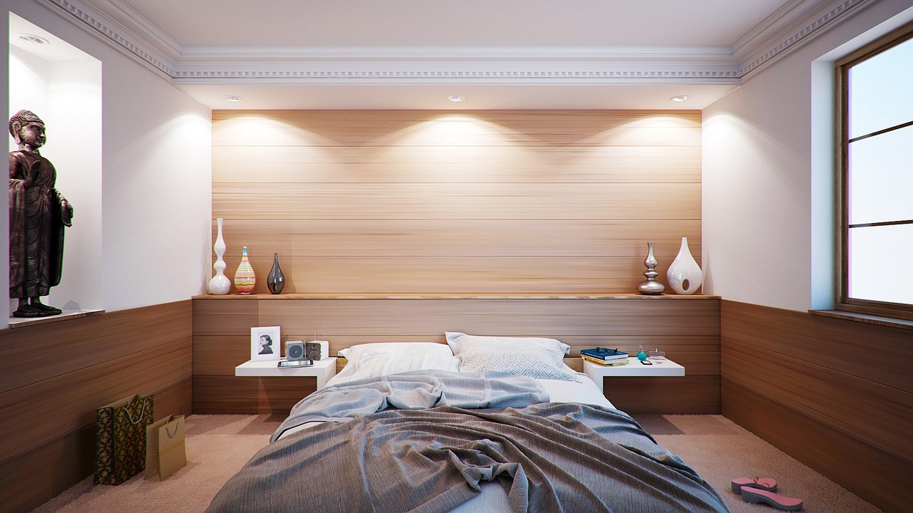 Rustieke houten meubels in Franse landstijl slaapkamer Rustieke houten meubels in Franse landstijl slaapkamer